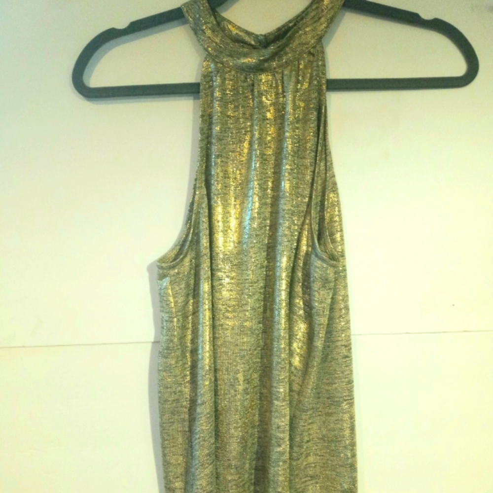 Nadia Shimmer Halter Top